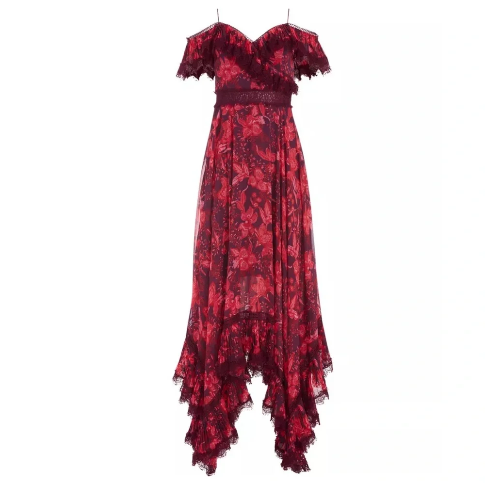 ALICE + OLIVIA Harper Cold Shoulder Maxi Dress - Picture 5 of 15